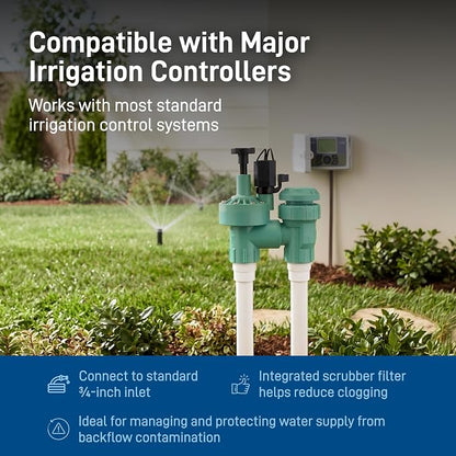 Orbit 57623 3/4" FPT 100 Series Anti-Siphon Automatic Sprinkler Valve with Flow Control (Pack of 2)