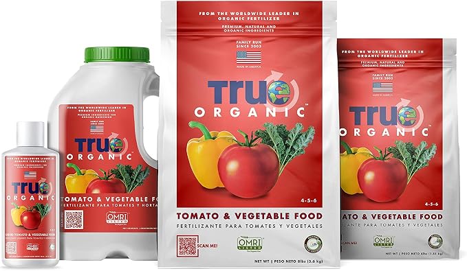 True Organic Berry and Vegetable Food Granular Fertilizers (8 lbs) - CDFA, OMRI Listed for Organic Gardening