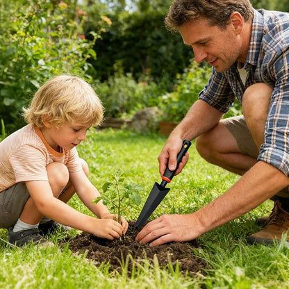 Garden Trowel, Portable Garden Weeder Tool, Gardening Trowel for Vegetable Gardening Backyard Farm Planting(Black Shovel)