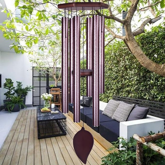 Sympathy Wind Chimes for Outside Deep Tone, Memorial Loss of a Loved, Large Wind Chimes with 6 Thicken Tubes & Hook, Outdoor Gifts Mother, Garden Decor