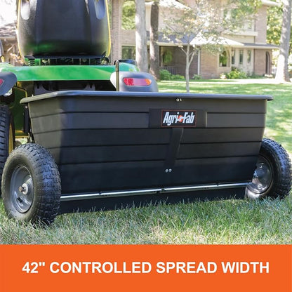 Agri-Fab Tow Behind Lawn and Garden Drop Spreader for Seed, Fertilizer, Salt and Ice Melt, 175 lb Capacity with 42 In Spread Width