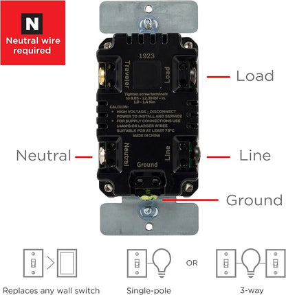UltraPro 24-Hour Digital In-Wall Timer, Easy-to-Program, Presets, Countdown Timer, ON/OFF Override Button, 40955