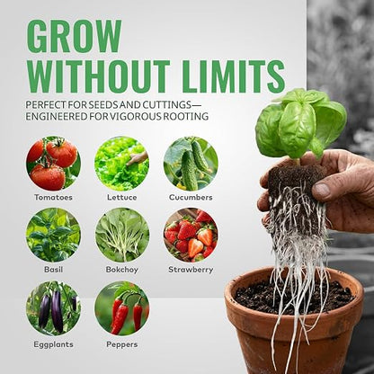 General Hydroponics Rapid Rooter, Starter Plug for Seeds or Cuttings, Great for Soil or Hydroponics Growing System, 100 Plugs