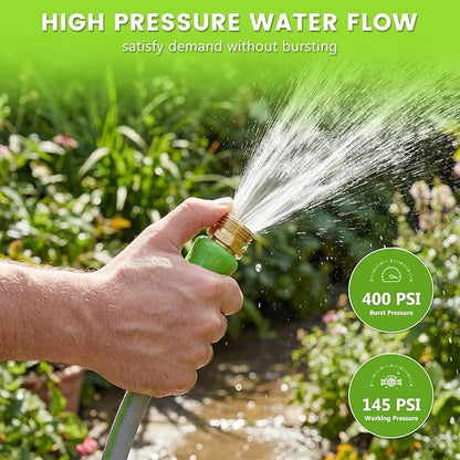 SheeChung Short Garden Hose 4ft x 5/8",Leader Hose for Hose Reel Faucet,Short RV Water Hose Heavy Duty,Lightweight Rubber Small Hose,Hose Extension,3/4"Brass Fittings,Male to Female Hose