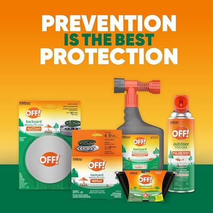 OFF! Backyard Mosquito Repellent Coil Refills, Perfect for Outdoor Patios Country Fresh Scent, 6 Count
