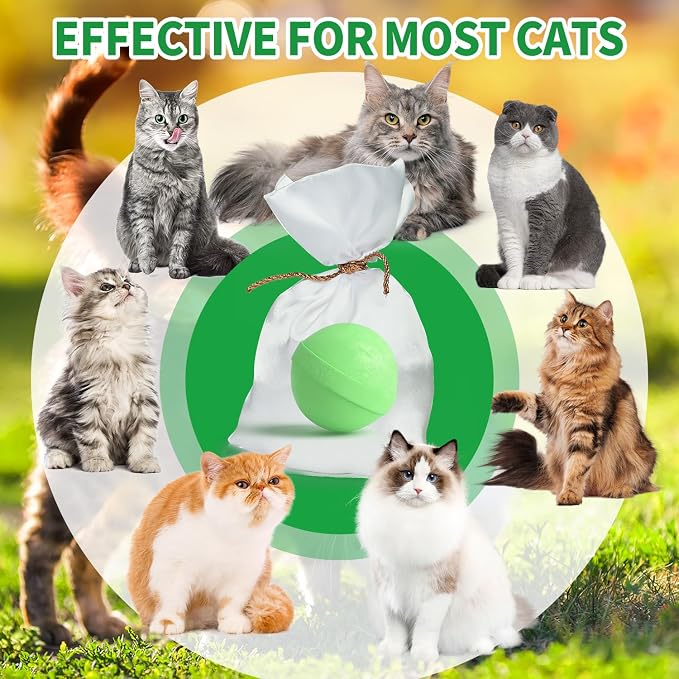 Ponal Cat Deterrent Outdoor, Natural Peppermint Oil Cat Repellent Outdoor Indoor, Mulch & Flower Permanently Against Scratch and Chew, Keep Cats Off Lawn, Yard, Garden, Keep Cats Away, 10 Pack, Green