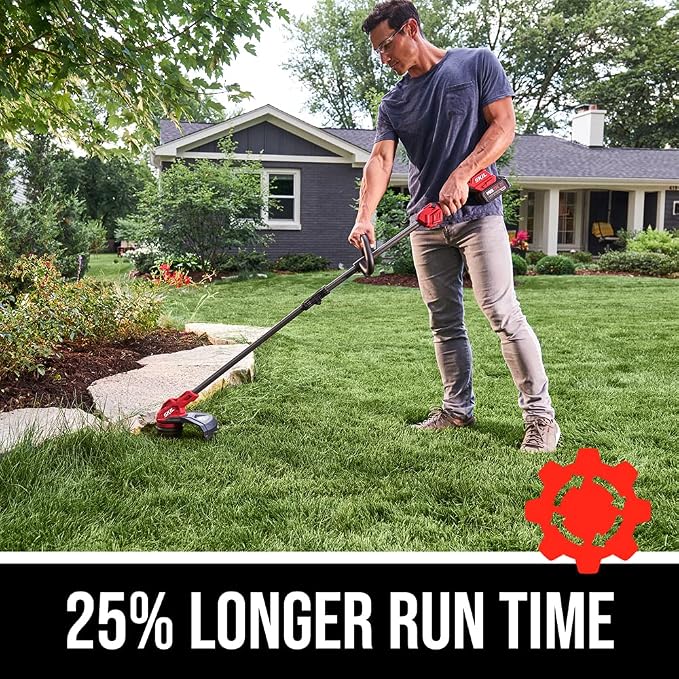 SKIL 20V String Trimmer & 400 CFM Leaf Blower Kit with 4Ah Battery, Charger, 13" Trimmer, Weed Warrior 0.080" x 100' Trimmer Line