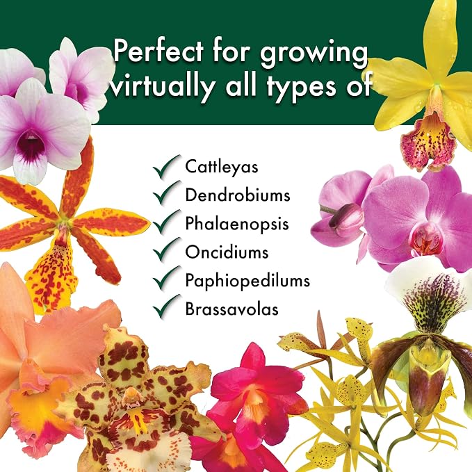 Better-Gro Special Orchid Mix - Premium Grade Orchid Bark Potting Mix for Potting, Repotting, Enhanced Drainage, Air Flow & Root Ventilation, for Phalaenopsis, Cattleyas, Dendrobiums, 8 Quarts