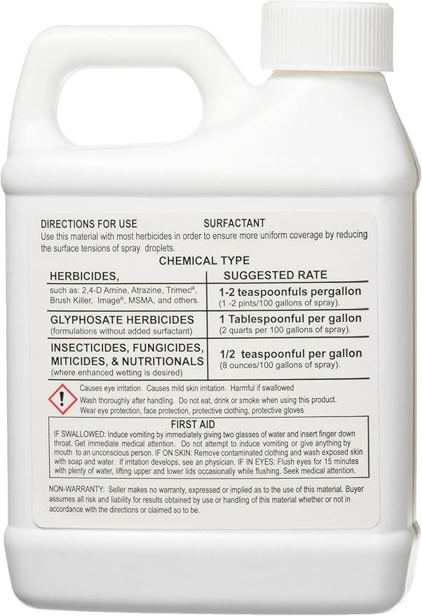 VEVOR Compost Spreader with Steel Mesh Basket, Southern Ag Surfactant for Herbicides Non-Ionic 16oz