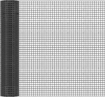 Black Hardware Cloth 1/2in Mesh 24in x 100ft, Chicken Wire Fencing PVC Coated 19 Gauge, Welded Chicken Wire for Rodent Proofing, Tree Guard, Garden Fence, Poultry Netting(1/2in x 24in x 100ft)
