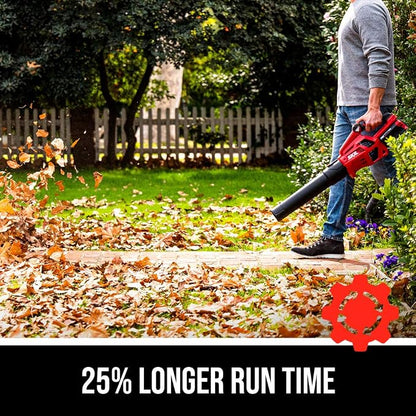 Skil PWR CORE 40 Brushless 40V 530 CFM Cordless Leaf Blower Kit, Variable Speed with Power Boost & SNR0001 Round Nozzle for Blower BL4713-10/BL4713C-11