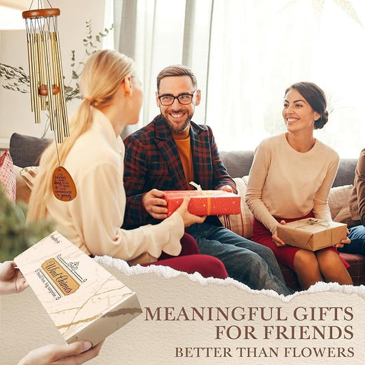 SteadStyle Friendship Gifts for Women, Wind Chime for Best Friends, Friend Gifts for Men - Wonderful Friendship Presents for Special Women BFF Wind Chimes for Garden Patio Backyard