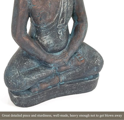25" Large Buddha Statue Outdoor Indoor, Buddha Statues for Garden, Meditating Buddhist Statues for Home Decor, Zen Decor Buda Statue