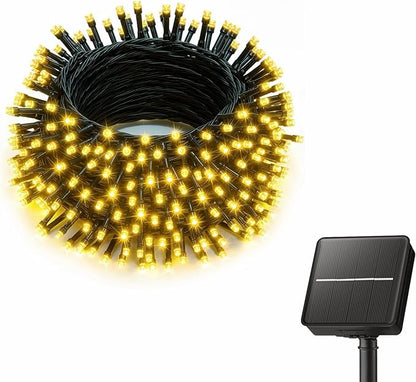 Brightown Solar String Lights Outdoor, 40FT 100 LED Solar Powered String Lights Waterproof with 8 Modes, Auto On/Off, Patio Lights for Outside Tree Garden Balcony Party Decor (Warm White)