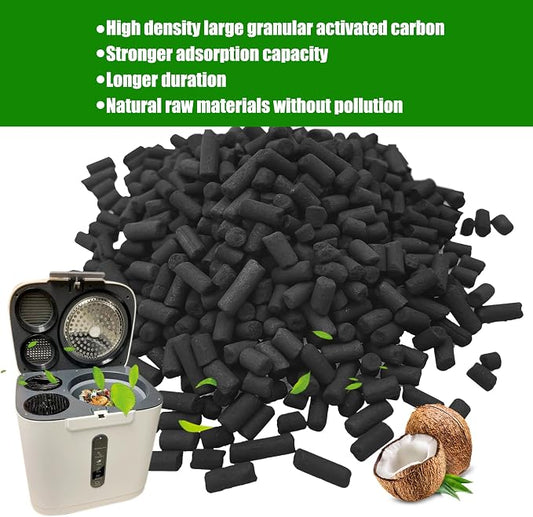 Odor Absorbing Carbon Refills for Fylecen Kitchen Smart Compost Bin | Replacement Activated Charcoal Filters Compatible with Fylecen Electric Kitchen Compost Filter, Kitchen Odor Absorbing Pack
