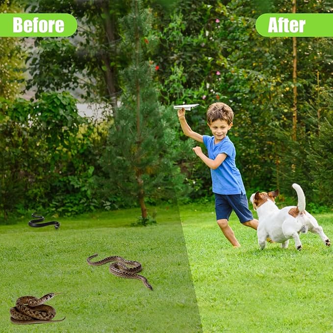 50 Pack Snake Be Gone for Yard Powerful Pet Safe,Moth Balls for Lawn Garden Camping Fishing Home to Repels Snakes and Other Pests