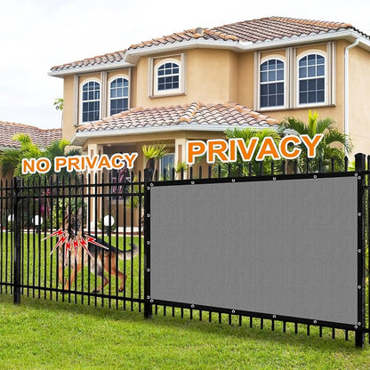 Artpuch 90% Sun Shade Cloth, 8 x 8 FT Pergola Shade Cover Canopy with Grommets, Sun Screen Fabric Tarp for Patio, Outdoor, Garden, Backyard, Light Grey