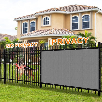 Artpuch 90% Sun Shade Cloth, 4 x 8 FT Pergola Shade Cover Canopy with Grommets, Sun Screen Fabric Tarp for Patio, Outdoor, Garden, Backyard, Light Grey