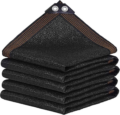 winemana Black Shade Cloth 90%, 8x10 FT Mesh Tarp - Garden Shade for Greenhouse, Patio, Vegetables, Plants Cover and Chicken Coops, Sun Shade Net for Outdoor Protection with Reinforced Grommets