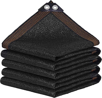 winemana Black Shade Cloth 50%, 8x10 FT Mesh Tarp - Garden Shade for Greenhouse, Patio, Vegetables, Plants Cover and Chicken Coops, Sun Shade Net for Outdoor Protection with Reinforced Grommets