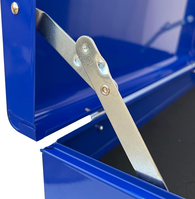 Workington Portable Metal Tool Chest with 6 Drawers, 24" 6-Drawer Tool Chest Cabinet with Ball Bearing Drawer Slides, Steel Tool Storage Box Organizer 4005 Blue