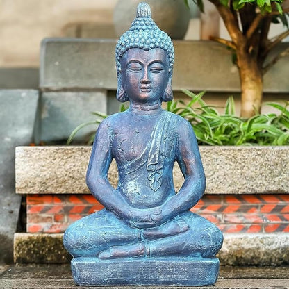 25" Large Buddha Statue Outdoor Indoor, Buddha Statues for Garden, Meditating Buddhist Statues for Home Decor, Zen Decor Buda Statue