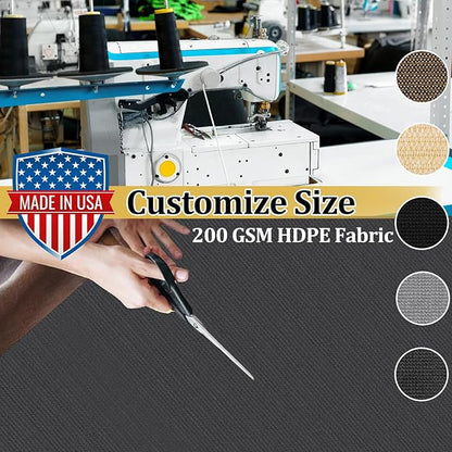 Shade&Beyond Customized Size 14' X 16' Shade Cloth with Grommets, 90% UV Protection UV Protection Mesh Tarp Sun Screens for Patio GN01, Dark Gray