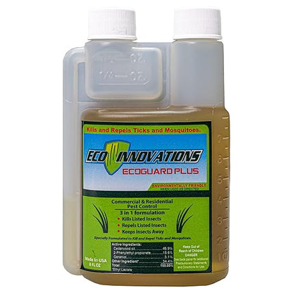 Mosquito & Tick Yard Spray, Natural Essential Oils, 8oz | Kills & Repels Harmful Bugs - Safe for Kids Pets Plants