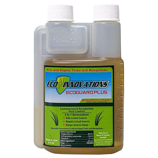 Mosquito & Tick Yard Spray, Natural Essential Oils, 8oz | Kills & Repels Harmful Bugs - Safe for Kids Pets Plants