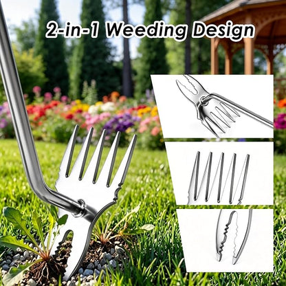 Ocean Pearl Weed Puller Tool, Weed Puller Hand Weeding Tool, Weeder Tool, Weed Remover Tool for Garden Tools & Gardening Hand Tools, Manual Dandelion Root Remover, Ergonomic Handle for Lawn Yard