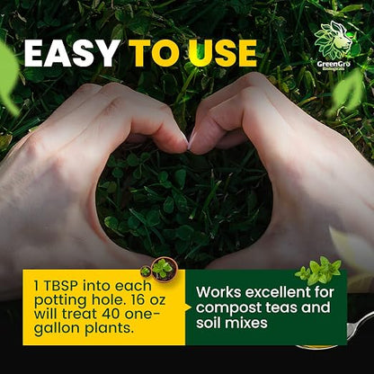 GreenGro Granular Plus Myco, All-in-One Fertilizer with Kelp and Humic Acid for Plants, Organic Root Stimulator Plant Food with Mycorrhizae for Indoor & Outdoor Gardens