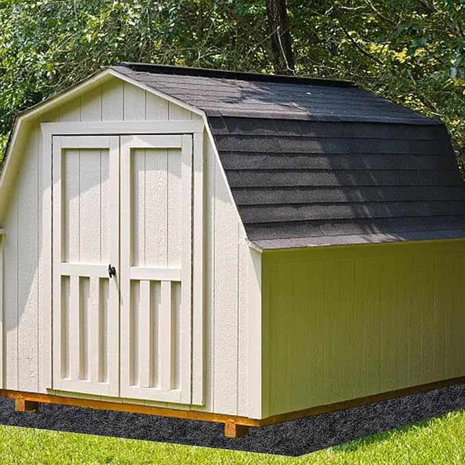 3 x 3 FT Outdoor Storage Shed Mat, 3mm Thickened Waterproof Shed Base Flooring Pad, Outdoor Carport Mat, Dustproof Patio Furniture Floor Scratch Prevention