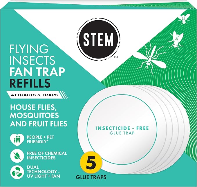 STEM Flying Insect Fan Trap Glue Reﬁll Pads, 5 Count