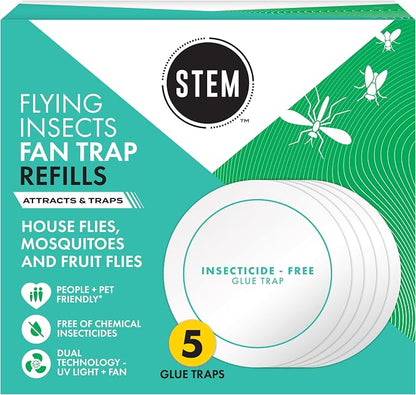 STEM Flying Insect Fan Trap Glue Reﬁll Pads, 5 Count