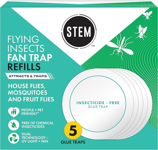STEM Flying Insect Fan Trap Glue Reﬁll Pads, 5 Count