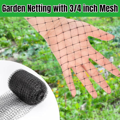 NONMON Bird Netting Deer Fence Netting 5 x 100FT Heavy Duty Garden Netting | for Chicken Coop, Protect Fruit Trees, Plants and Vegetables Against Birds, Deer, Squirrels and Other Animals