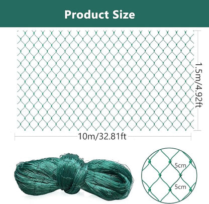 Bird Netting for Chicken Coop, Poultry Netting Over Chicken Run & Chicken Pen, Heavy Duty Nylon Nettings Reusable, UV-Resistant, Garden Netting Aviary Net Fruit Tree Nettings
