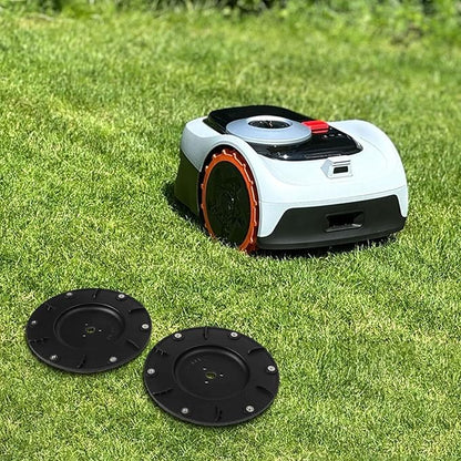 Robot Lawn Mower for blades Replacement for Mammotion for LUBA 1 for AWD, for LUBA 2 for AWD Models Cutting Disc Plates 2 Pieces Black Plastic Mowing Robot Parts
