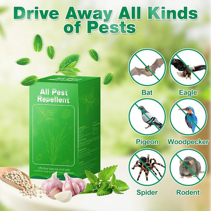 36 Pack Peppermint Oil Bat and Bird Repellent, Natural Eagle Repellent for Attic Indoor Outdoor Patio Garden Porch, Pet and Family Safe, Ready to Use, Yellow