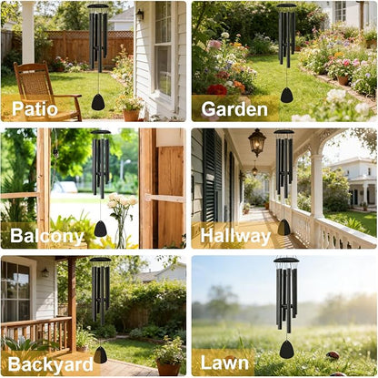 Wind Chimes for Outside,28'' Small Soothing Melodic Tones Windchimes | Wind Chimes for Outdoor, Garden, Patio Decoration, Memorial Wind Chime Perfect for Mom Women Grandma Neighbors Unisex