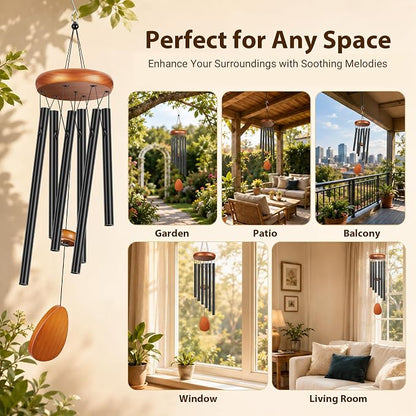 Winzwon Wind Chimes for Outside, House Warming Gifts for Women | New Home Outdoor Gifts for Neighbor Hotness Parents, Garden Aluminum Hanging Metal Windchimes Outdoors for Patio Porch Yard