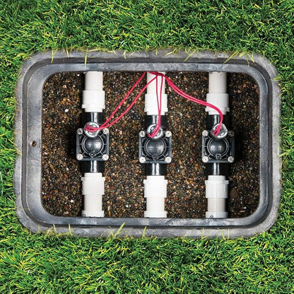 Hunter PGV Sprinkler Valve, 1 in. Irrigation Valve with 24VAC Solenoid | 1 in. sprinkler valve with female-thread inlet/outlet, 24VAC solenoid, and 150 PSI rating; no flow control (PGV100G)