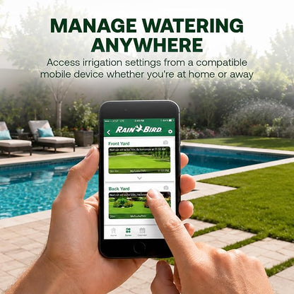 Rain Bird LNK2 Smart WiFi Module 2nd Generation - Irrigation Controller WiFi Upgrade, Remote App Control, Quick Pair Setup, Compatible with TRU, ESP-TM2, ESP-ME3, ESP-RZXe and ESP-LXME2