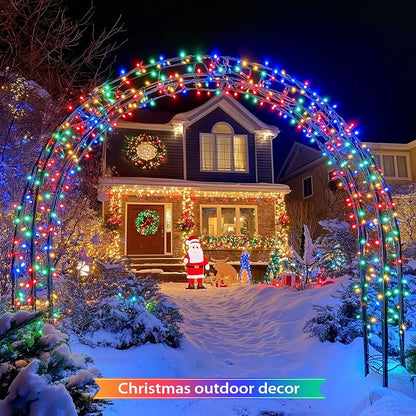 JMEXSUSS 2 Pack Solar Christmas Lights, Total 400 LED 151FT, Multi-Colored | Christmas Lights Outdoor Waterproof, 8 Modes Solar String Lights for Outside Patio Yard Christmas Tree Xmas Decorations