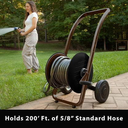 Liberty Garden 303 Two Wheel Hose Cart - Bronze/Black