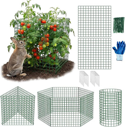 30 PCS Plant Protectors from Animals, 13"x13" Metal Plant Cages for Outdoor Plants, Reusable Plant Covers from Animals, Garden Cloche & Chicken Wire Cloche for Vegetables, Flowers, Seedlings