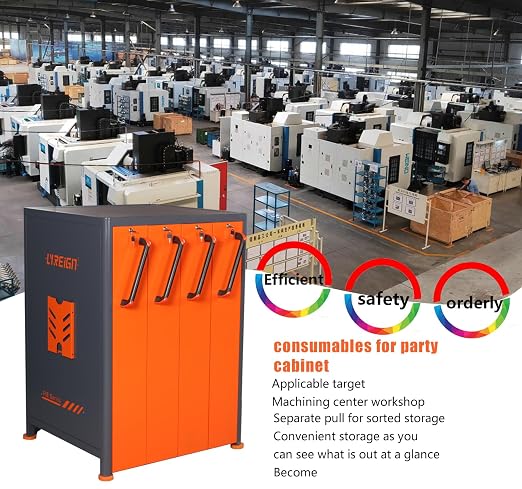CAT/BT40 Large Capacity CNC Tool Storage Cabinet, CNC Tool Holder Vertical Drawer Cabinet for Warehouse Workshop Factory Garage Machining Centers