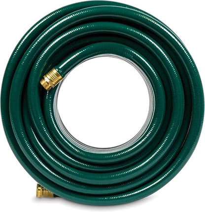 Gilmour Flexogen 3/4 in x 100 ft Garden Hose, Heavy Duty Water Hose, Flexible and Kink Resistant Outdoor Hose, Green | Heavy Duty Build, 500 PSI, Kink-Resistant Layers, Brass Fittings, All-Weather Durability, Made in USA