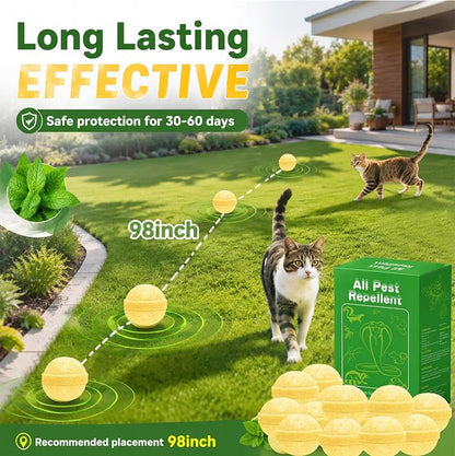 Cat and Dog Deterrent Outdoor, 36 Pcs Cat Repellent Outdoor, Natural Peppermint Oil Cat Deterrent Outdoor & Indoor, Keep Cats Out of Yard Permanently, Keep Cats Off Lawn, Garden, Furniture, Flower