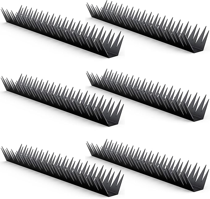 6PCS Metal Anti-Climb Fence Spikes, Durable Wall Guard for Home Security | and Animal Deterrent Spikes, Suitable for Home and Garden Fences, Fits Various Lengths - Heavy Duty.